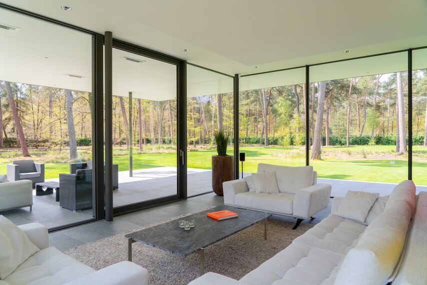 ConceptSystem 77 Doors and SlimLine 38 Cubic Windows - Villa in the Woods located in Waalre, The Netherlands