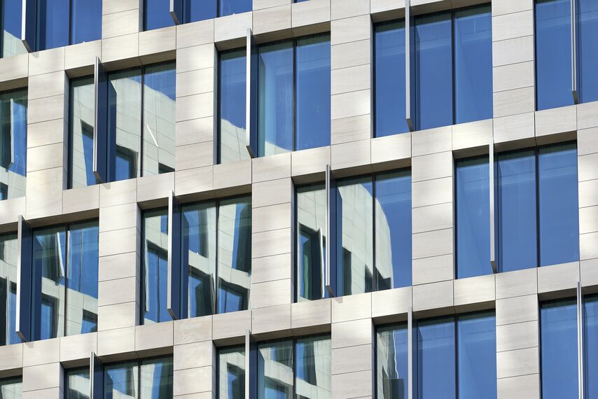 ConceptWall 50 Façades, ConceptWall 86 Façades, CW 86 Standard Façades and CW 86-EF Façades - Quatuor Brussels: Sustainable Architecture located in Brussels, Belgium