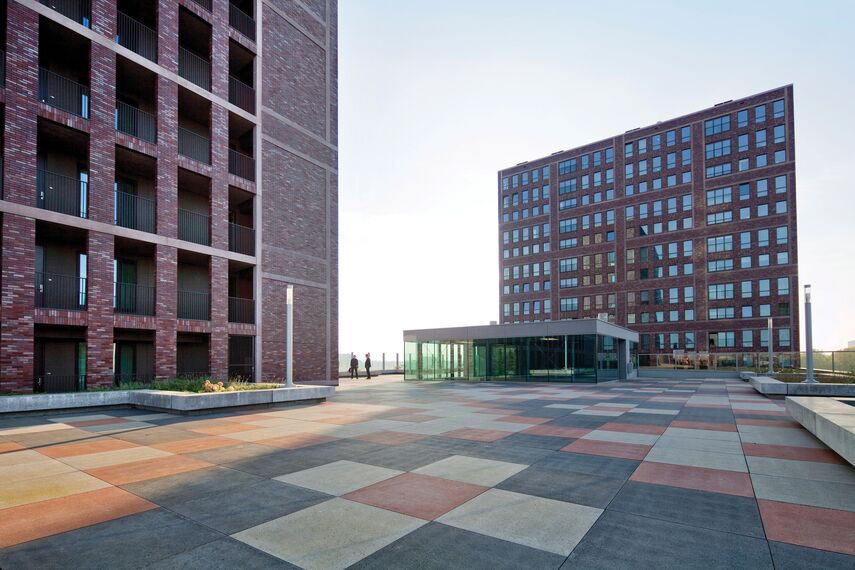 ConceptWall 50 Façades, CS 77 Hidden Vent Windows and CS 77 Fire Proof Windows - Residental/Project Musa located in Rotterdam, The Netherlands