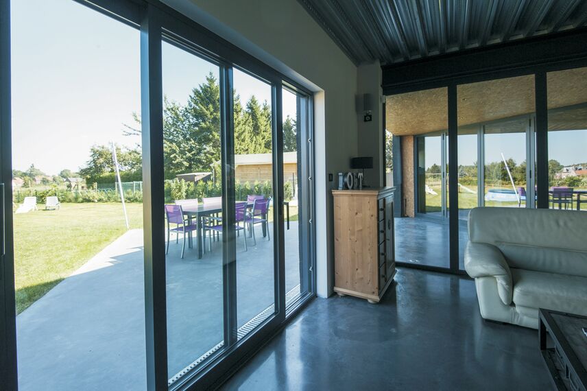 ConceptDoor 50 Doors, ThermoSystem 57 Windows, ConceptPatio 130 Sliding & Folding, CP 50 Sliding & Folding and ConceptFolding 77 Sliding & Folding - House Private House Anstaing located inFrance