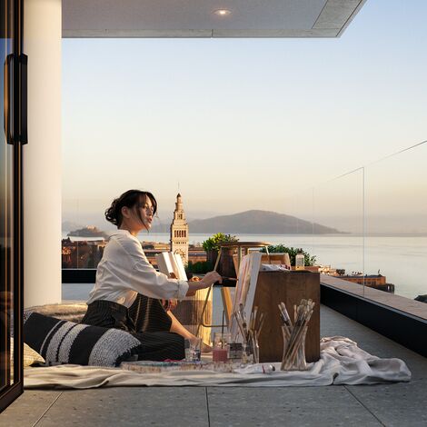 MasterLine 8 Doors and HiFinity Sliding & Folding - One Steuart Lane located in San Francisco, United States of America
