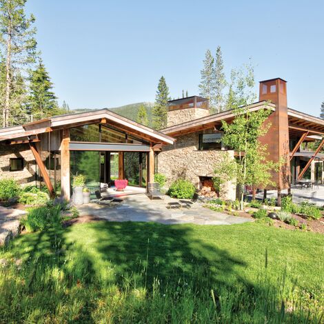 ConceptSystem 77 Windows, ConceptSystem 77 Doors, HiFinity Sliding & Folding and Purity Handles - Flying Star Residence located in Bridger Canyon, United States of America