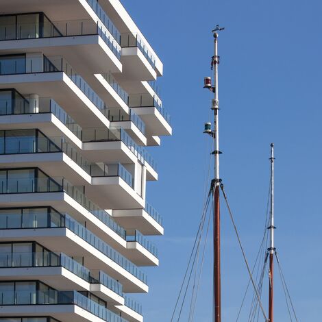ConceptSystem 77 Windows and ConceptWall 50 Façades - Baelskaai 12 (Oosteroever) located in Oostende, Belgium