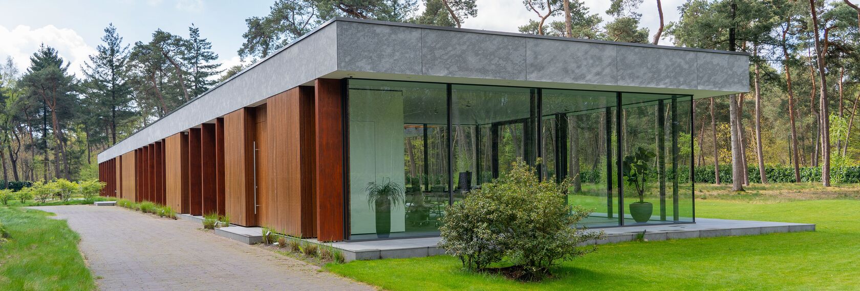 ConceptSystem 77 Doors and SlimLine 38 Cubic Windows - Villa in the Woods located in Waalre, The Netherlands