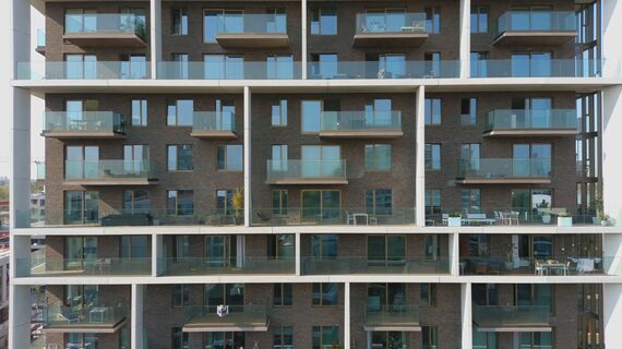 ConceptWall 60 Façades and MasterLine 8 HI+ Windows - Scheldezicht located in Antwerp, Belgium