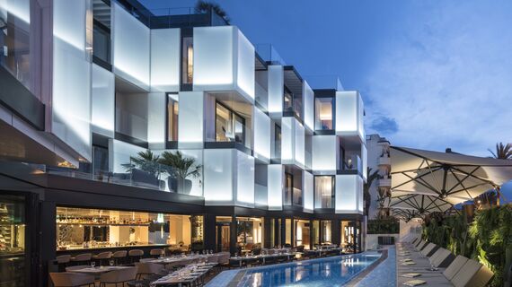 ConceptSystem 68 Windows, ConceptFolding 77 Sliding & Folding and CS 77 Fire Proof Doors - Hotel Sir Joan located in Ibiza, Spain
